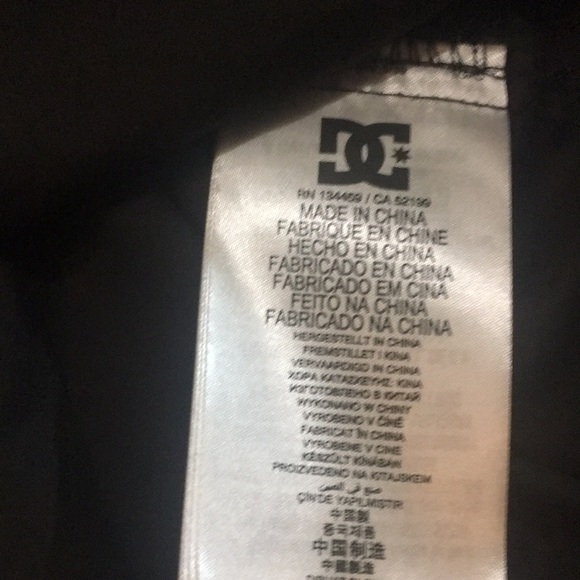 Black DC windbreaker Large - Picture 3 of 5